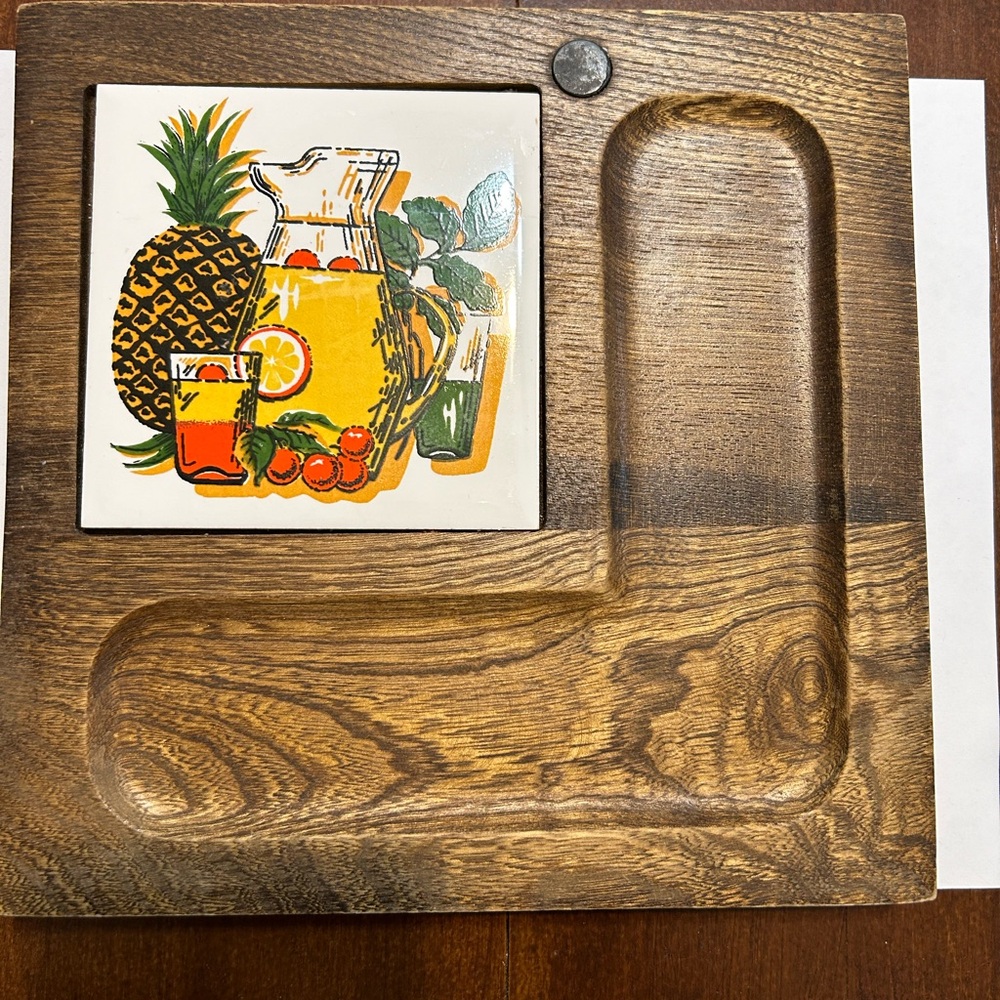 Cute small size Cheese Charcuterie board vintage